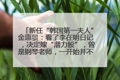 新任“韩国第一夫人”金惠景：看了李在明日记，决定嫁“潜力股”，曾是钢琴老师，一开始并不支持丈夫从政