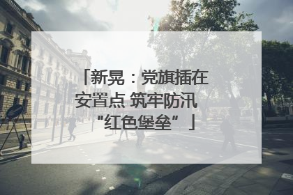 新晃：党旗插在安置点 筑牢防汛“红色堡垒”