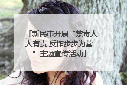 新民市开展“禁毒人人有责 反诈步步为营”主题宣传活动
