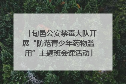 旬邑公安禁毒大队开展“防范青少年药物滥用”主题班会课活动