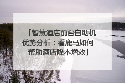 智慧酒店前台自助机优势分析：看鹿马如何帮助酒店降本增效