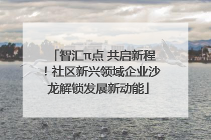 智汇π点 共启新程！社区新兴领域企业沙龙解锁发展新动能
