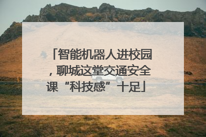 智能机器人进校园，聊城这堂交通安全课“科技感”十足