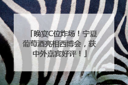 晚宴C位炸场！宁夏葡萄酒亮相西博会，获中外嘉宾好评！