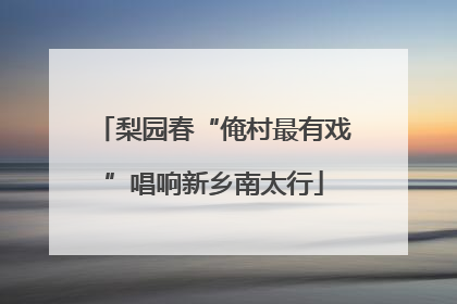梨园春“俺村最有戏”唱响新乡南太行