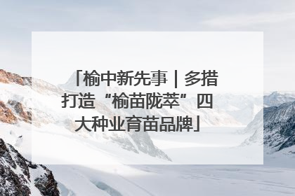 榆中新先事｜多措打造“榆苗陇萃”四大种业育苗品牌
