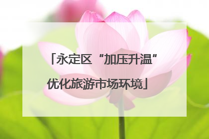 永定区“加压升温”优化旅游市场环境