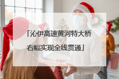 沁伊高速黄河特大桥右幅实现全线贯通