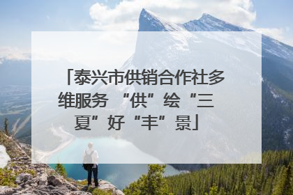 泰兴市供销合作社多维服务 “供”绘“三夏”好“丰”景