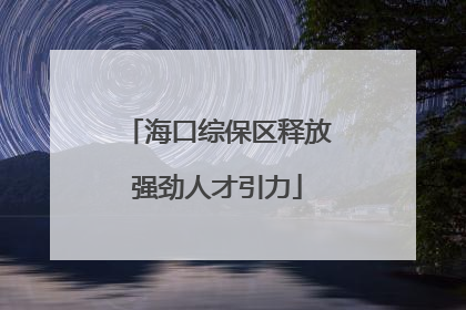 海口综保区释放强劲人才引力