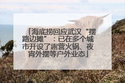 海底捞回应武汉“摆路边摊”：已在多个城市开设了露营火锅、夜宵外摆等户外业态