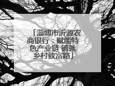 淄博市沂源农商银行：赋能特色产业链 铺就乡村致富路
