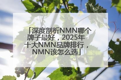 深度剖析NMN哪个牌子最好，2025年十大NMN品牌排行，NMN该怎么选