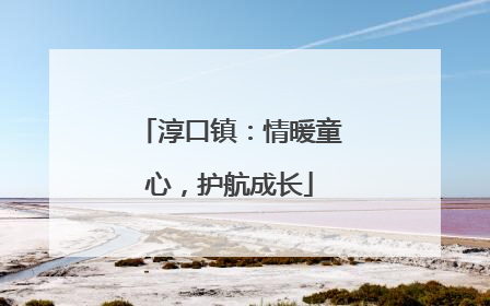淳口镇：情暖童心，护航成长