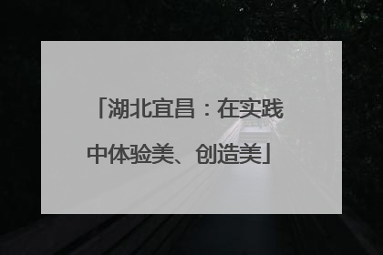 湖北宜昌：在实践中体验美、创造美