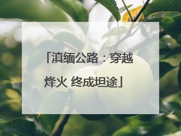 滇缅公路：穿越烽火 终成坦途