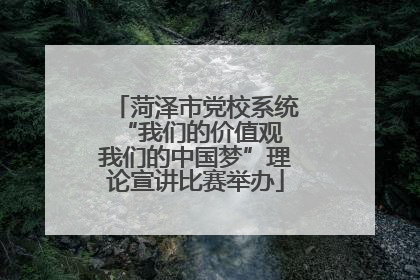 菏泽市党校系统“我们的价值观 我们的中国梦”理论宣讲比赛举办