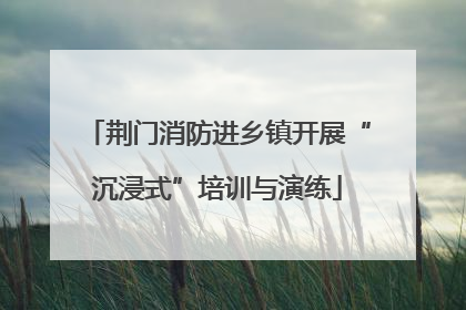 荆门消防进乡镇开展“沉浸式”培训与演练