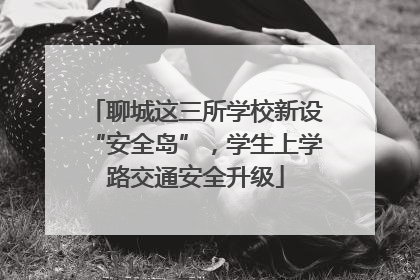聊城这三所学校新设“安全岛”，学生上学路交通安全升级