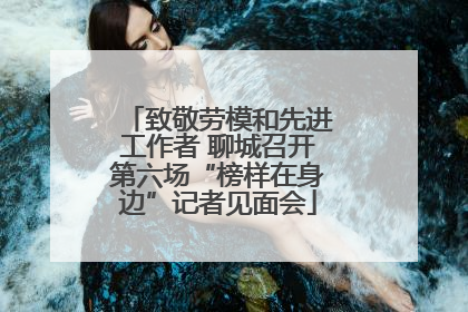致敬劳模和先进工作者 聊城召开第六场“榜样在身边”记者见面会