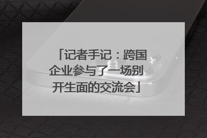 记者手记：跨国企业参与了一场别开生面的交流会