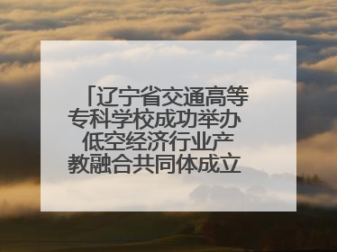 辽宁省交通高等专科学校成功举办 低空经济行业产教融合共同体成立大会暨共建低空经济产教融合新生态论坛