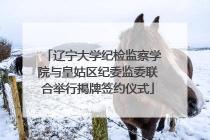 辽宁大学纪检监察学院与皇姑区纪委监委联合举行揭牌签约仪式
