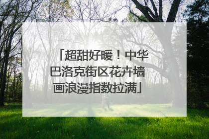 超甜好暖！中华巴洛克街区花卉墙画浪漫指数拉满