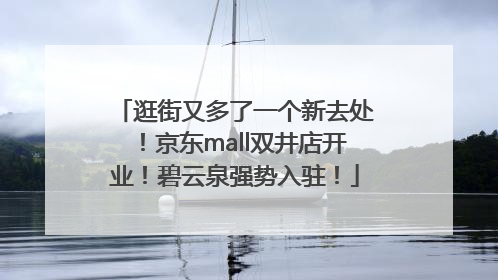 逛街又多了一个新去处！京东mall双井店开业！碧云泉强势入驻！