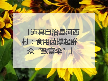 道真自治县河西村：食用菌撑起群众“致富伞”