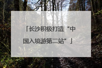 长沙积极打造“中国入境游第二站”