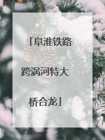 阜淮铁路跨涡河特大桥合龙