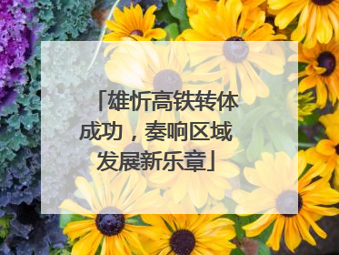 雄忻高铁转体成功，奏响区域发展新乐章