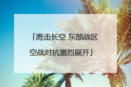 鹰击长空 东部战区空战对抗激烈展开