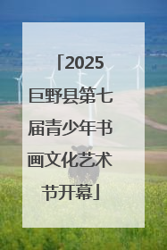 2025巨野县第七届青少年书画文化艺术节开幕