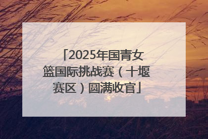 2025年国青女篮国际挑战赛（十堰赛区）圆满收官