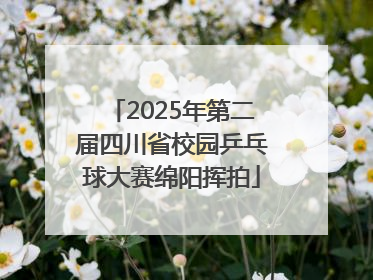 2025年第二届四川省校园乒乓球大赛绵阳挥拍