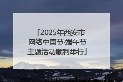2025年西安市网络中国节·端午节主题活动顺利举行