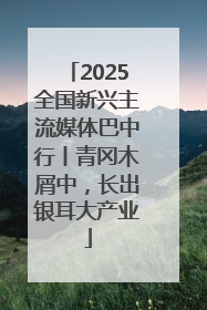 2025全国新兴主流媒体巴中行丨青冈木屑中，长出银耳大产业