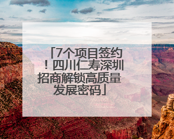 7个项目签约！四川仁寿深圳招商解锁高质量发展密码