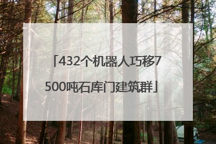 432个机器人巧移7500吨石库门建筑群
