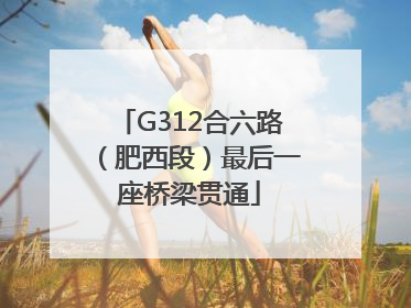 G312合六路（肥西段）最后一座桥梁贯通